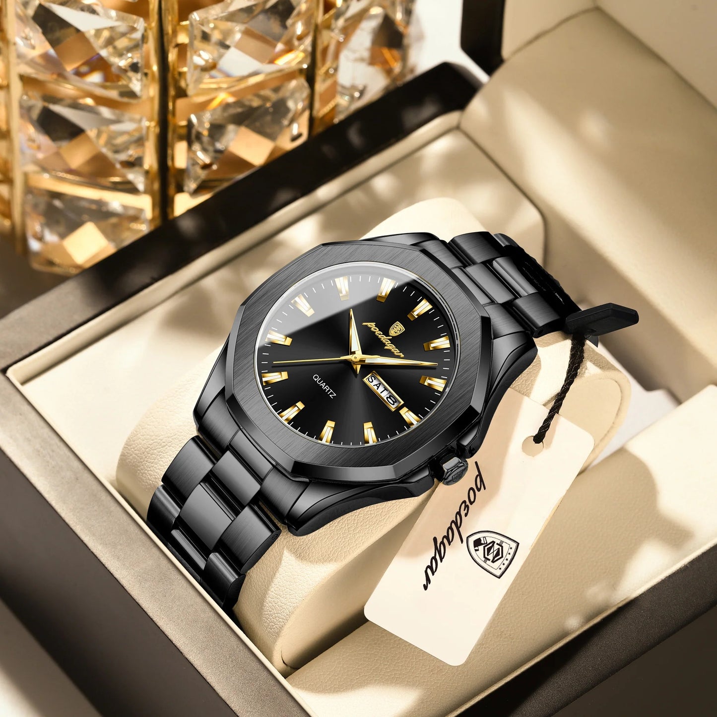 RELOJ POEDAGAR ORIGINAL - ELEGANTE NEGRO | POE-23