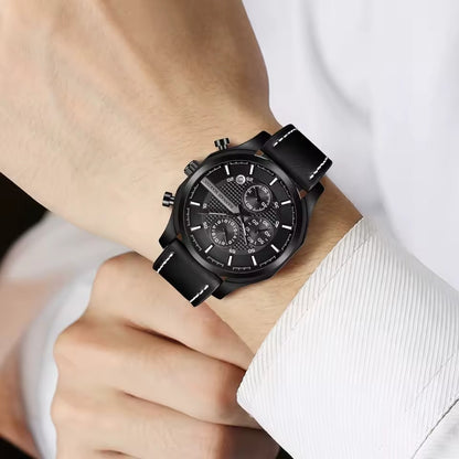 RELOJ ORIGINAL HANNAH MARTIN HM-1432 - ELEGANTE Y CASUAL NEGRO | HAN-117