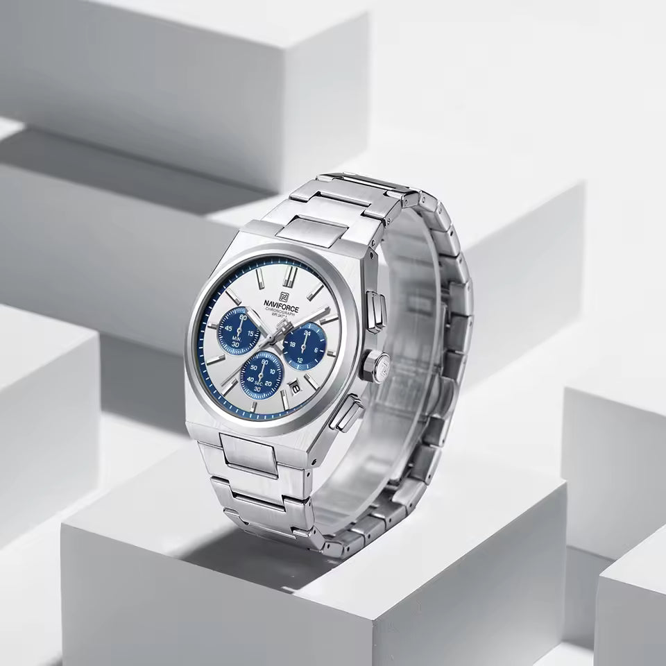 RELOJ NAVIFORCE ORIGINAL PLATEADO| NAV-176, NAV-177, NAV-178