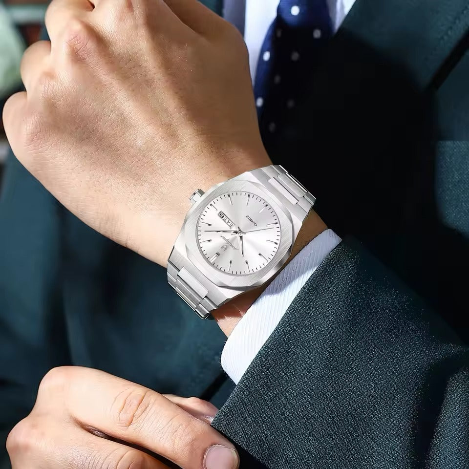 RELOJ POEDAGAR ORIGINAL - ELEGANTE PLATEADO| POE-28