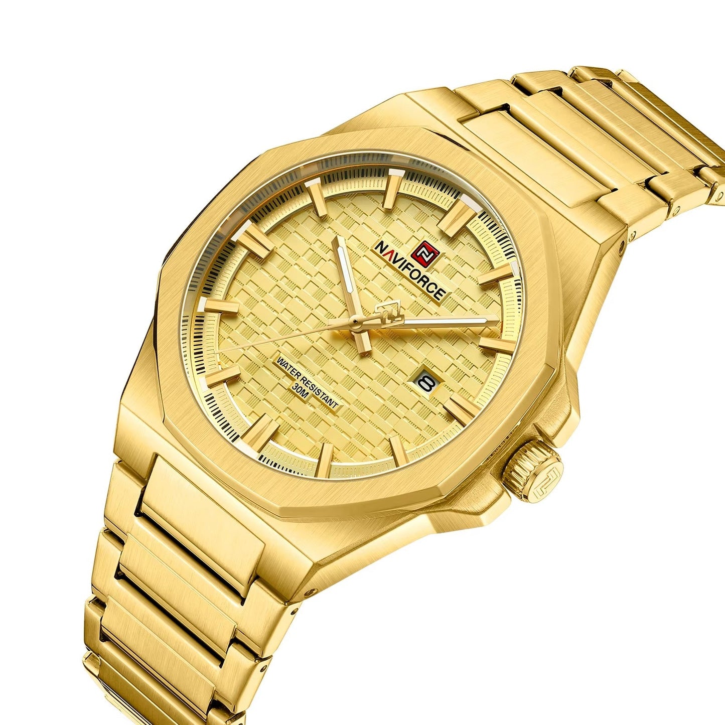 RELOJ ORIGINAL NAVIFORCE - ELEGANTE Y CASUAL - DORADO | NAV-157