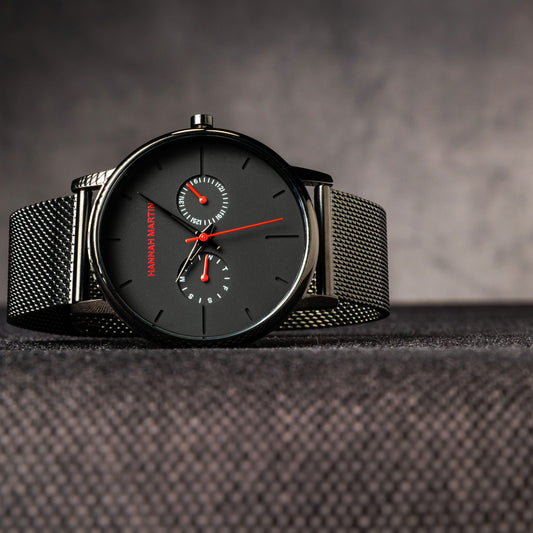 RELOJ ORIGINAL HANNAH MARTIN 150 ELEGANTE Y CASUAL - NEGRO | HAN-138