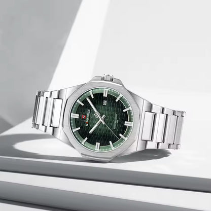 RELOJ ORIGINAL NAVIFORCE - ELEGANTE Y CASUAL - PLATEADO | NAV-155