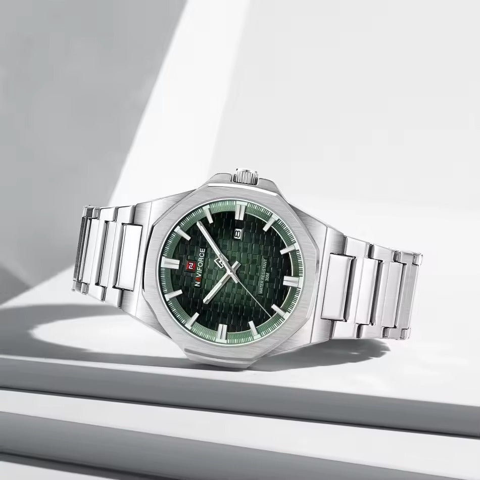 RELOJ ORIGINAL NAVIFORCE - ELEGANTE Y CASUAL - PLATEADO Y DORADO | NAV-155, NAV-156, NAV-157