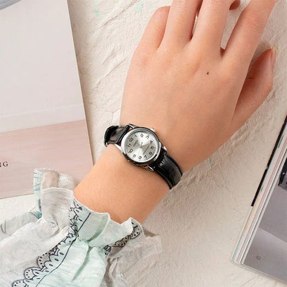 RELOJES CASIO ORIGINALES DE CUERO PARA PAREJA DE COLOR NEGRO | CAS-204, CAS-230