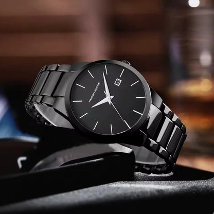 RELOJ HANNAH MARTIN ORIGINAL PLATEADO Y NEGRO| HAN-26 | HAN-48 | HAN-50 | HAN-52