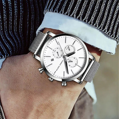 RELOJ ORIGINAL HANNAH MARTIN - CASUAL Y ELEGANTE - PLATEADO | HAN - 102