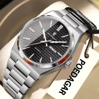 RELOJ POEDAGAR ORIGINAL - ELEGANTE PLATEADO | POE-36