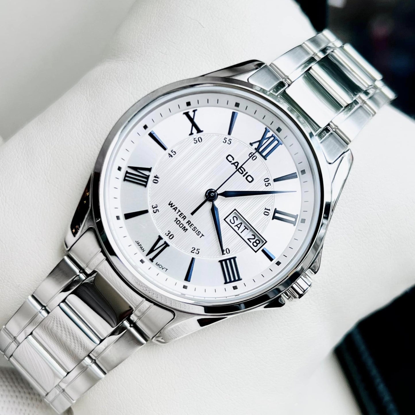 RELOJ CASIO MTP-1384D-7A2VDF ORIGINAL BLANCO | SKU: CAS-135