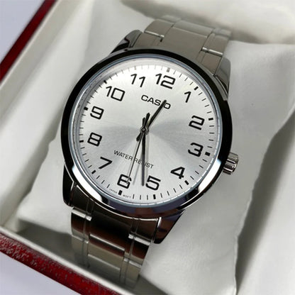 RELOJES CASIO DE ACERO PARA PAREJA DE COLOR PLATEADO | CAS-2, CAS-202