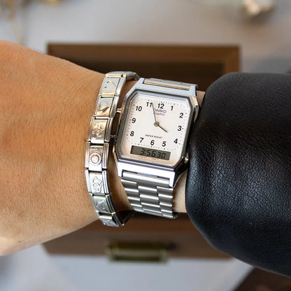 RELOJ CASIO AQ-230A-7B ORIGINAL PLATEADO | SKU: CAS-108