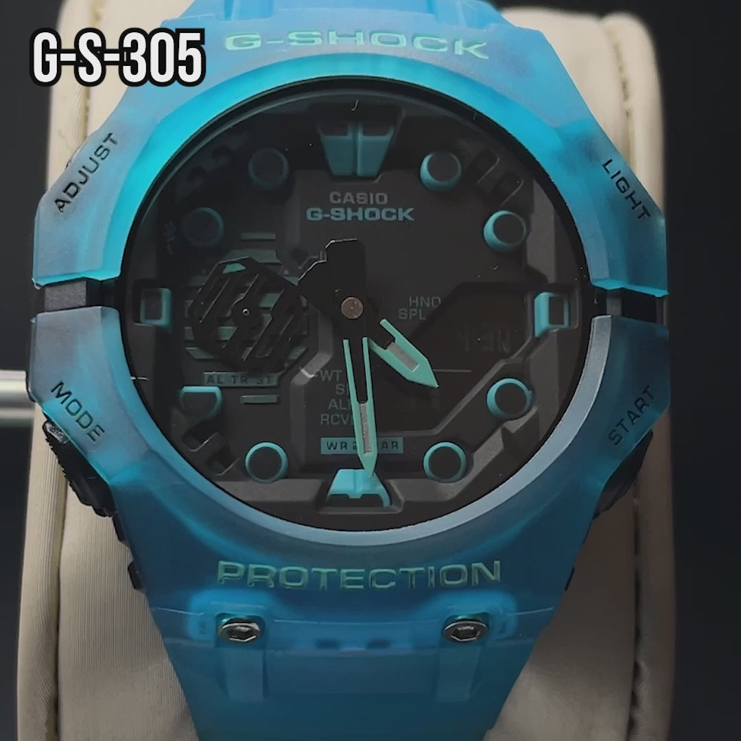 RELOJ G-SHOCK - OAK - GA-B001- SKY BLUE - DEPORTIVO CASUAL PARA HOMBRE - G-S-305-5