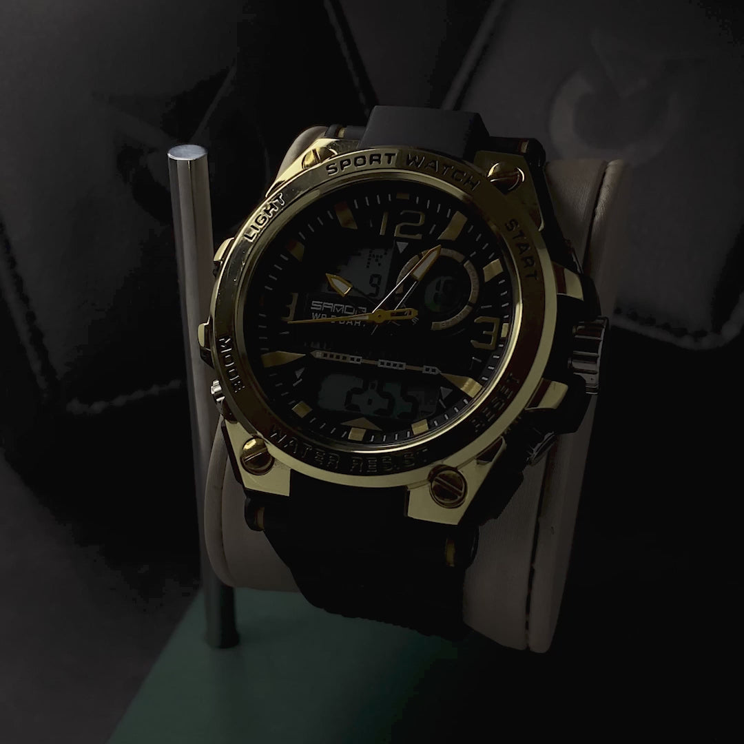 RELOJ SANDA ORIGINAL - NEGRO PARA HOMBRE 6024 | SAN-14 | SAN-15 | SAN-16