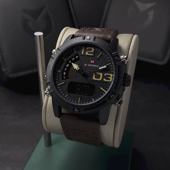 RELOJ NAVIFORCE ORIGINAL ELEGANTE Y CASUAL MARRÓN | NAV-16