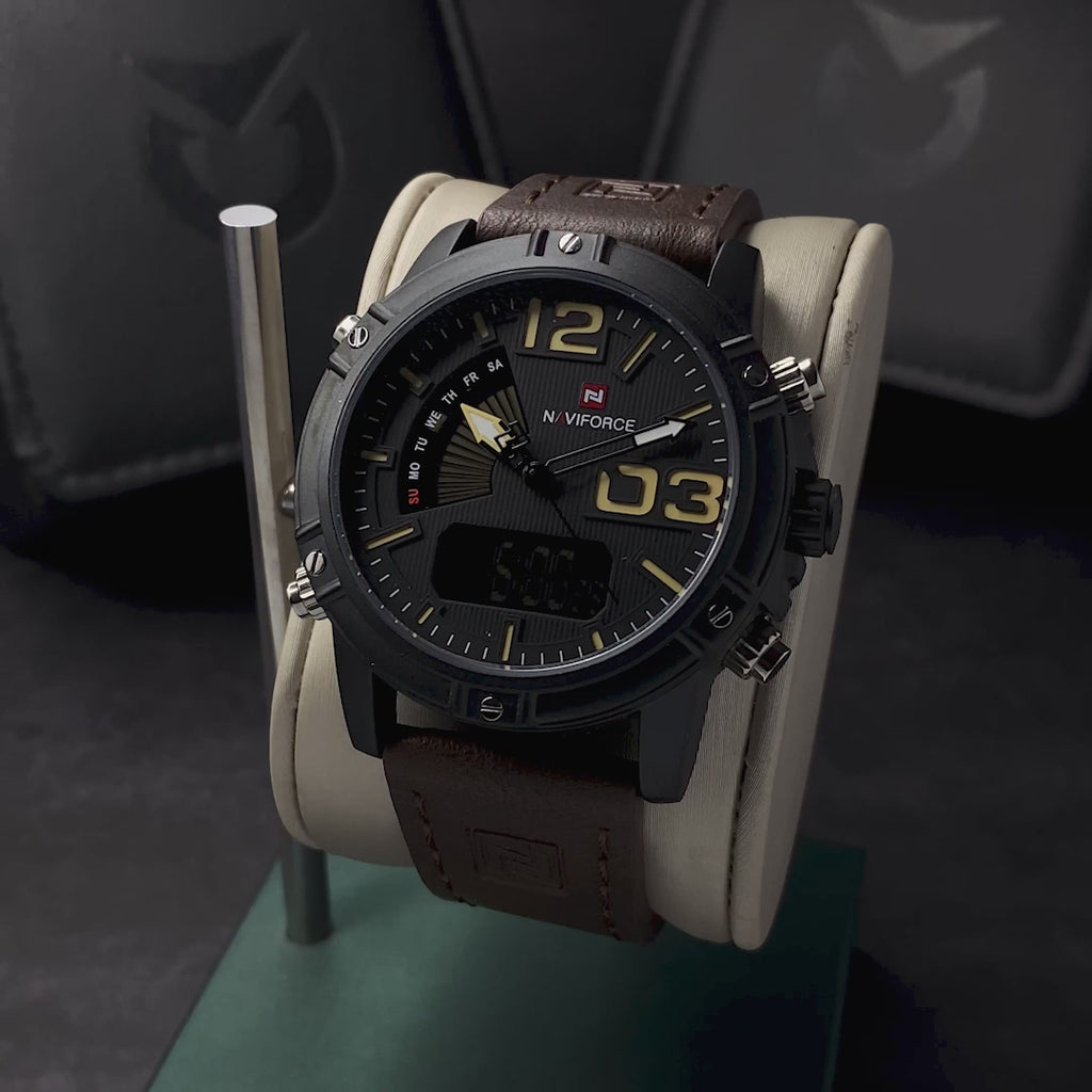 RELOJ NAVIFORCE ORIGINAL ELEGANTE Y CASUAL MARRÓN | NAV-16