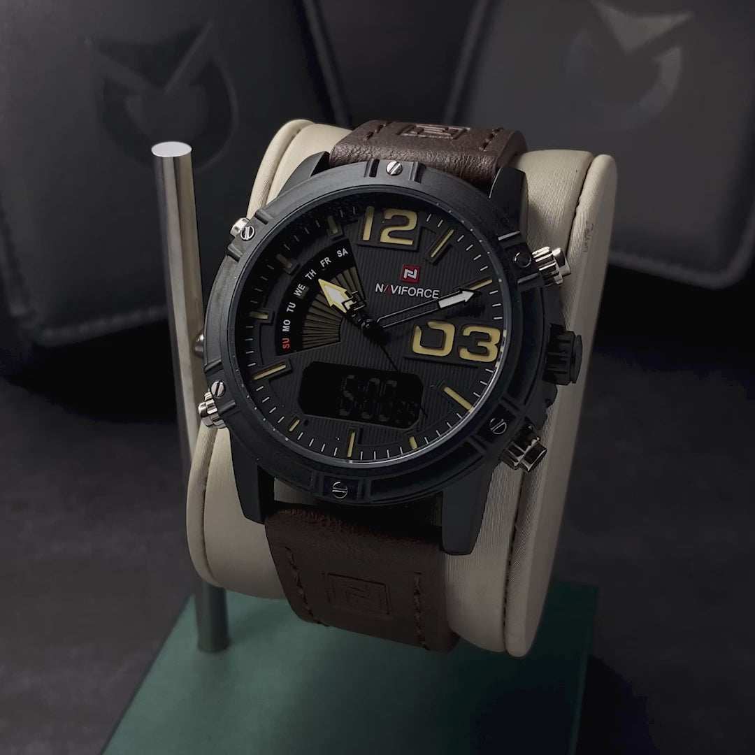 RELOJ NAVIFORCE ORIGINAL ELEGANTE Y CASUAL MARRÓN | NAV-16