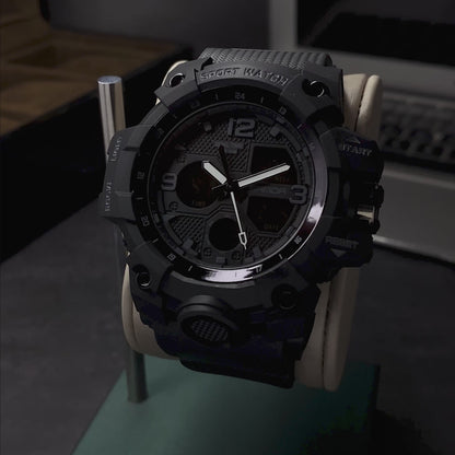 RELOJ SANDA ORIGINAL DEPORTIVO NEGRO - VERDE | SAN-23 | SAN-24 | SAN-27 (4)