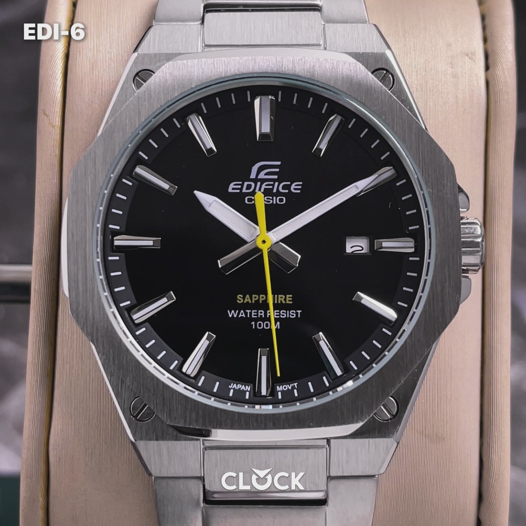 RELOJ EDIFICE - ELEGANTE PLATEADO  | EDI-4 | EDI-5  | EDI-6 | EDI-7 | EDI-8 PARA HOMBRE
