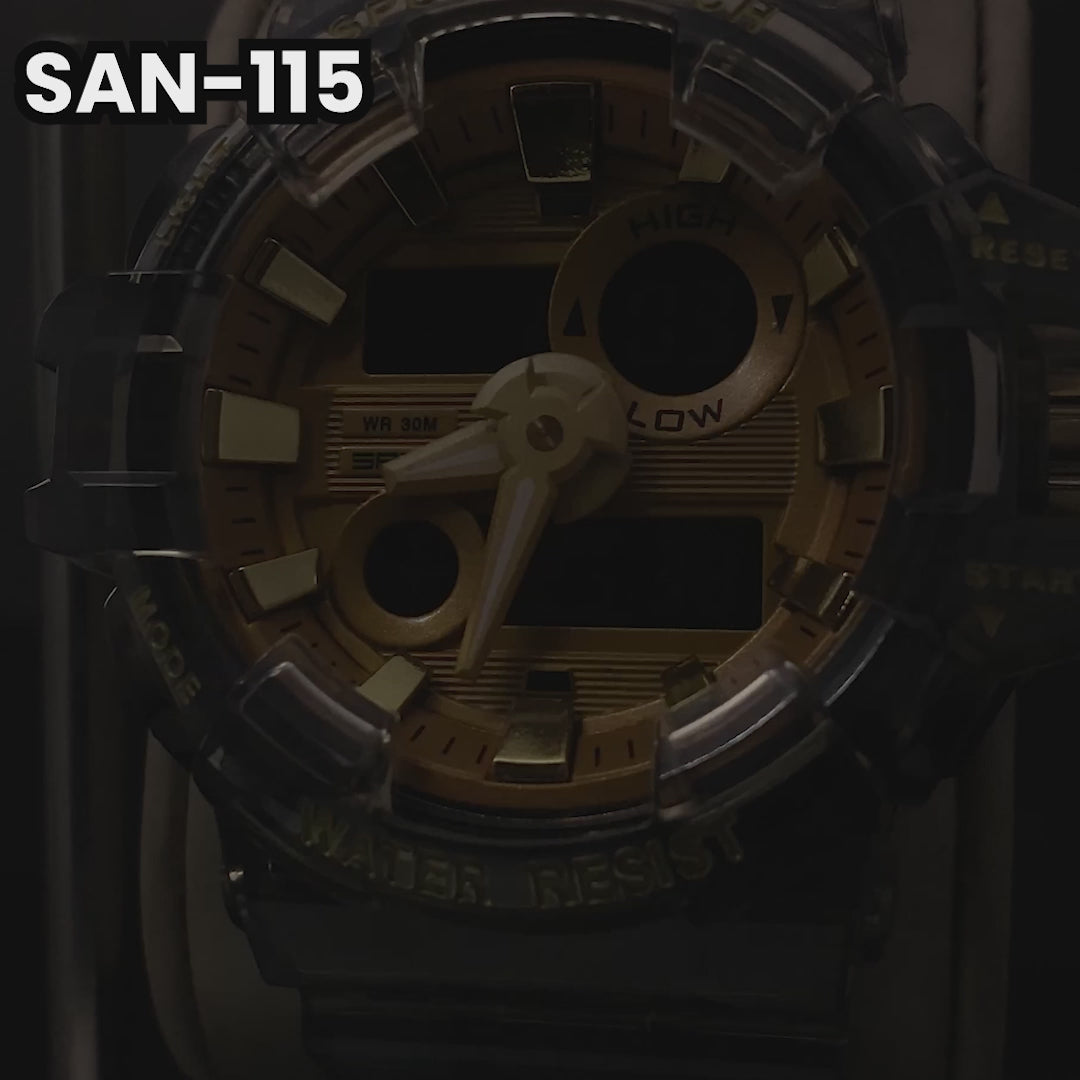 RELOJ SANDA DEPORTIVO DORADO | SAN-115 PARA HOMBRE