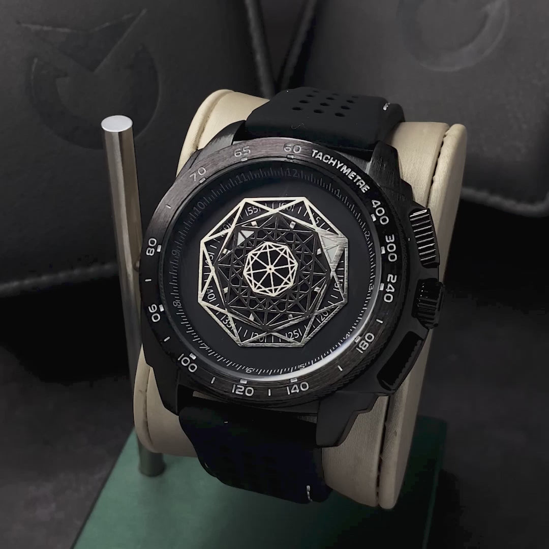 RELOJ RUIMAS ORIGINAL - CASUAL NEGRO Y DORADO PARA HOMBRE 533G | RUI-10 | RUI-11 | RUI-1 (9)