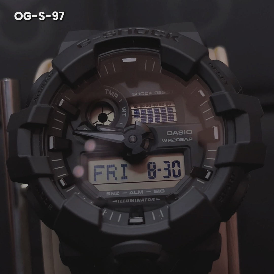 RELOJ ORIGINAL  G-SHOCK - NEGRO -DEPORTIVO - CASUAL OG-S-97