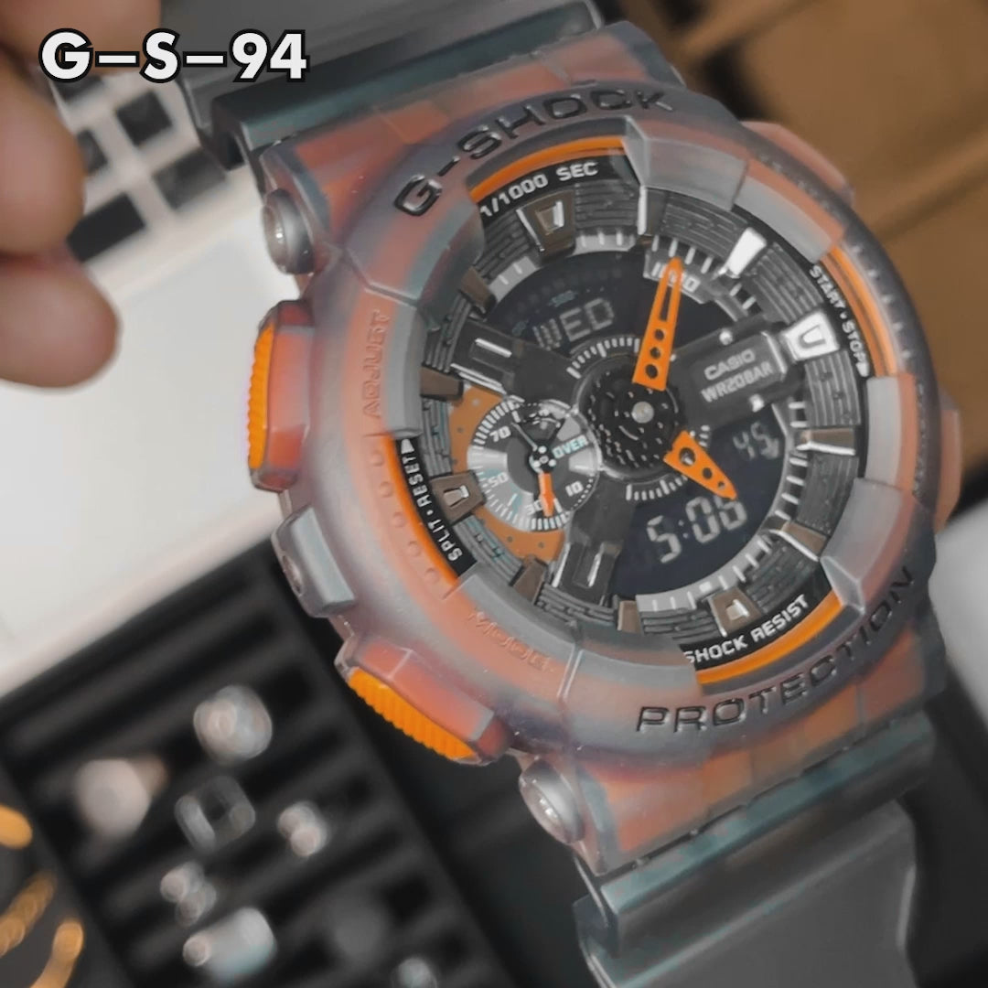 RELOJ G-SHOCK - DEPORTIVO NEGRO GA-110 | G-S-253, G-S-4, G-S-5, G-S-94 PARA HOMBRE