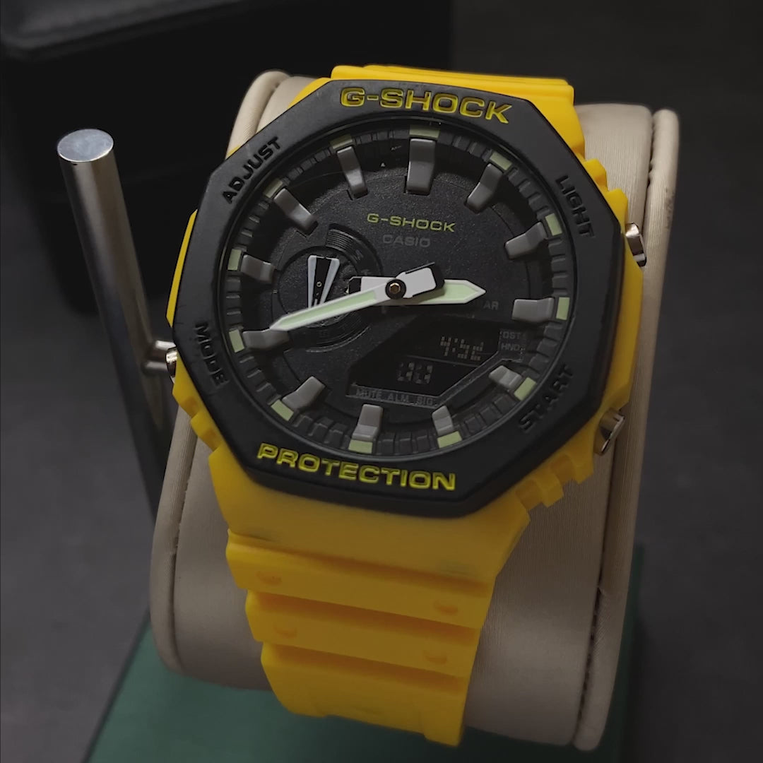 RELOJ G-SHOCK CASUAL AMARILLO CON NEGRO | G-S-228