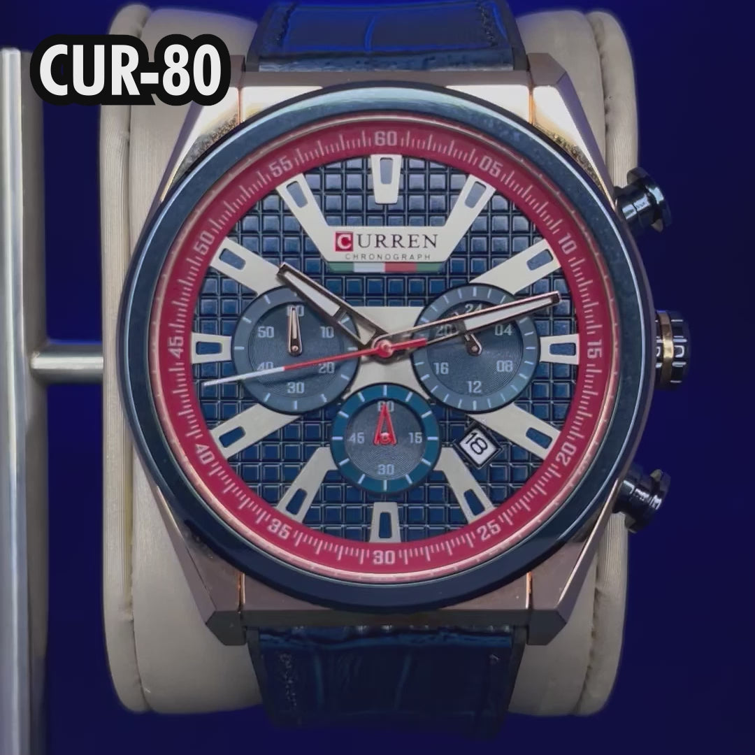 RELOJ CURREN ORIGINAL - CASUAL AZUL 8392 | CUR-80 PARA HOMBRE