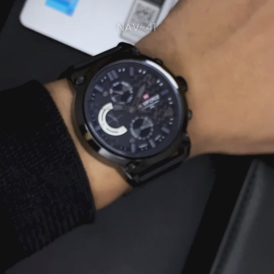 RELOJ NAVIFORCE - CASUAL NEGRO |  NAV-41 PARA HOMBRE