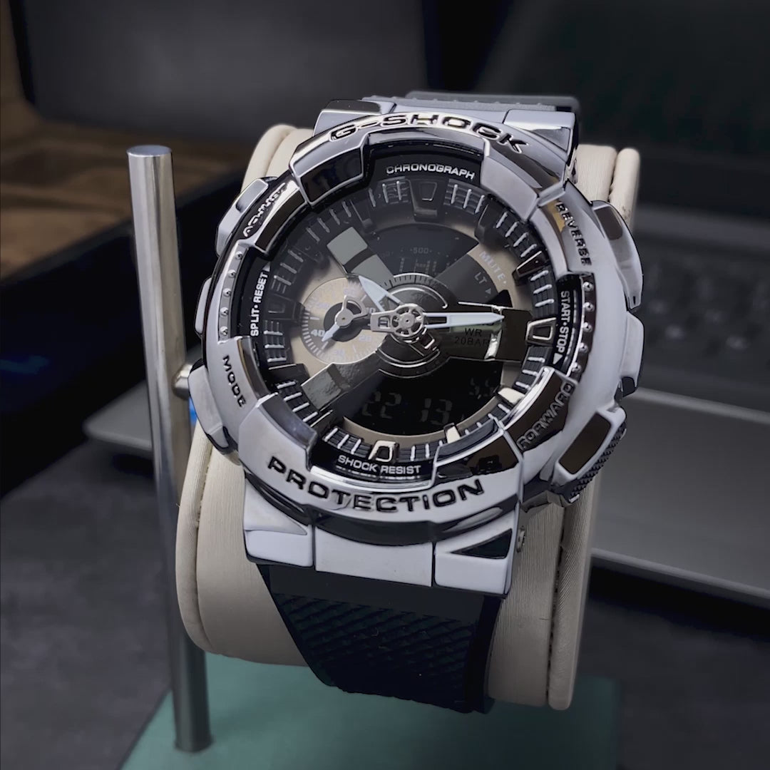 RELOJ G-SHOCK CASUAL PLATA Y DORADO | G-S-152 | G-S-154
