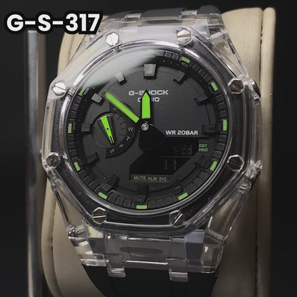 RELOJ G-SHOCK - DEPORTIVO OAK GREEN CASUAL | G-S-317 PARA HOMBRE