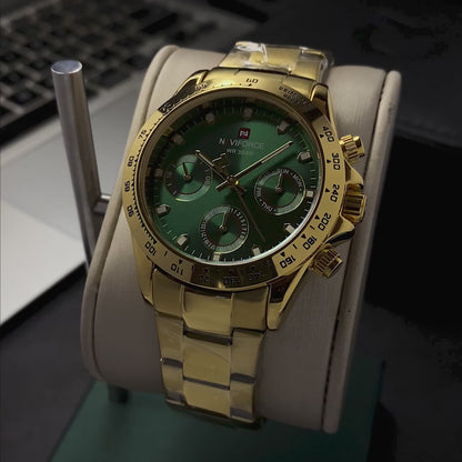 RELOJ NAVIFORCE ORIGINAL DORADO NF9193 | NAV-64