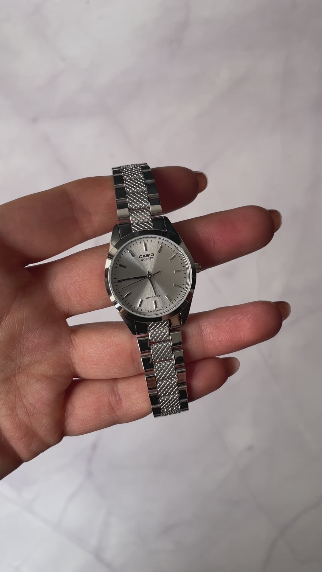 RELOJ CASIO ORIGINAL PLATEADO LTP-1274D | CAS-34 - CAS-35-12
ELEGANTE PARA MUJER