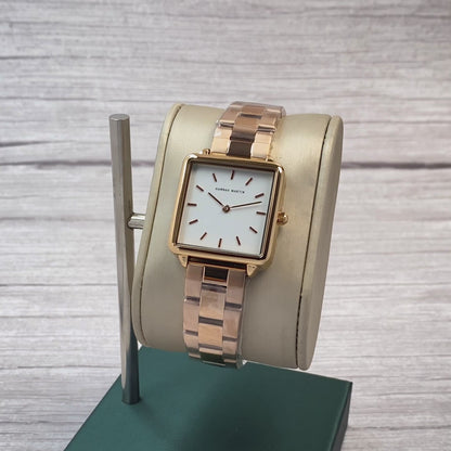 RELOJ HANNAH MARTIN ORIGINAL ELEGANTE ORO ROSA HM-108 | HAN-30