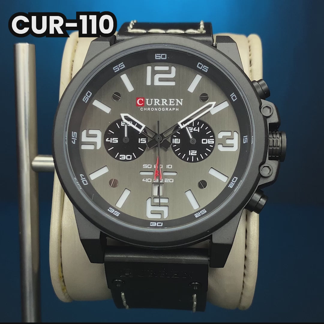 RELOJ CURREN ORIGINAL MARRÓN NARANJA NEGRO 8314 | CUR-27 - CUR-87 - CUR-110