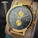 RELOJ HANNAH MARTIN - ELEGANTE AZUL, NEGRO Y DORADO | HAN-16 | HAN-67 | HAN-68 | HAN-91