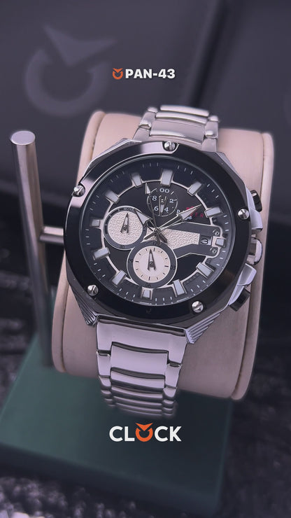 RELOJ PANZER ORIGINAL - ELEGANTE PLATEADO | PAN-43