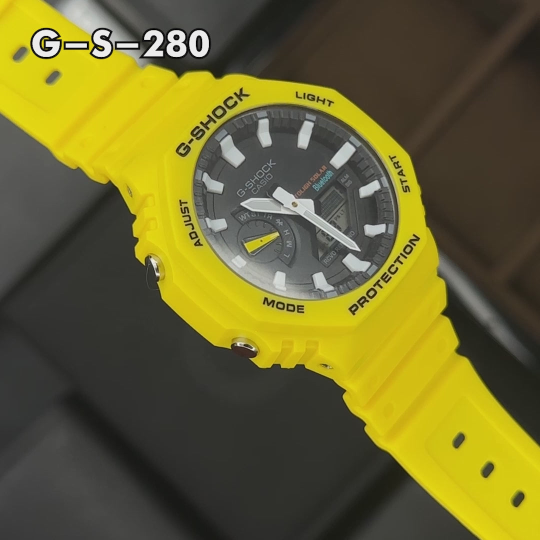 RELOJ G-SHOCK CASUAL AMARILLO  | G-S-280