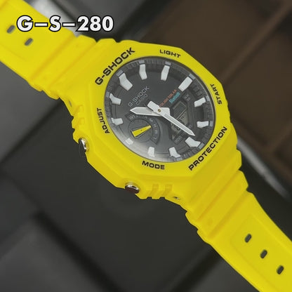 RELOJ G-SHOCK CASUAL AMARILLO  | G-S-280