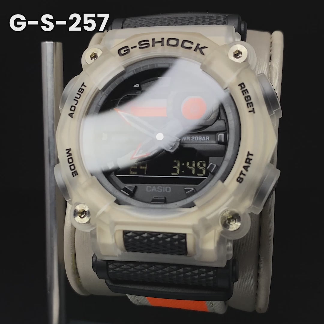 RELOJ G-SHOCK ARMY BLACK - GA-900 - DEPORTIVO CASUAL - BLANCO - NEGRO - DORADO -NEGRO ANARANJADO-5