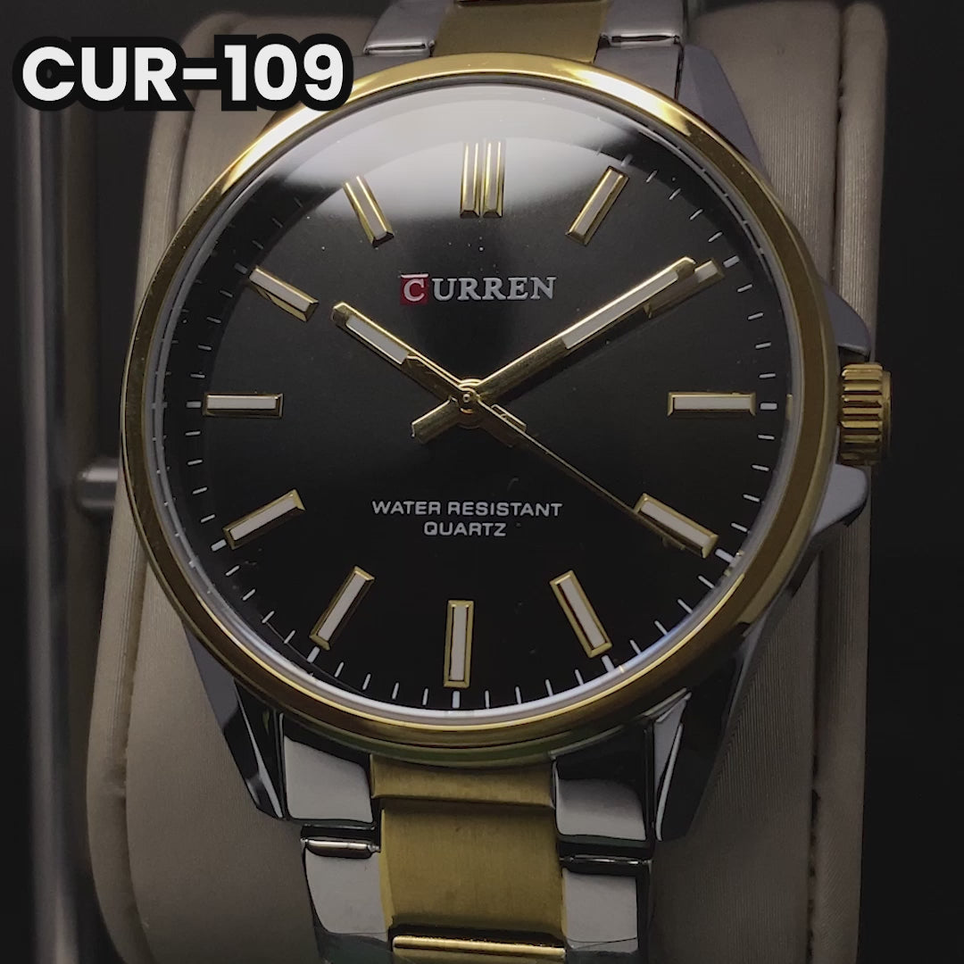 RELOJ CURREN ORIGINAL ELEGANTE PLATEADO PARA PAREJA | CUR-109 | CUR-106