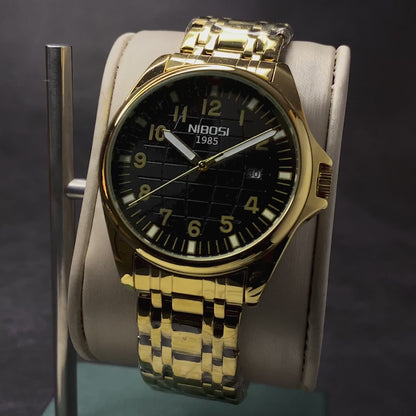 RELOJ NIBOSI ORIGINAL - ELEGANTE ACERO GOLDEN | NIB-12 (4)