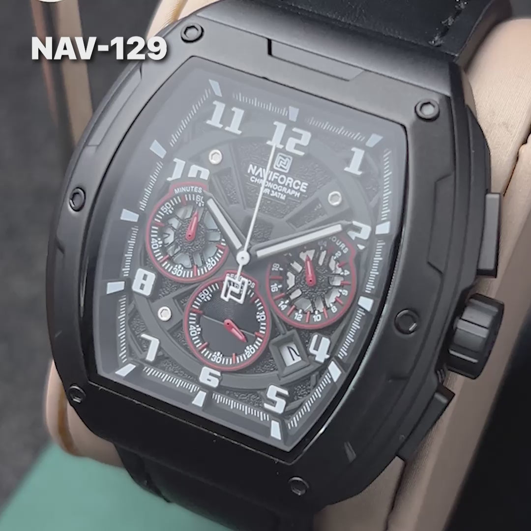 RELOJ ORIGINAL NAVIFORCE - CASUAL - VERDE Y MARRON | NAV-129| NAV-130 | NAV-131 PARA HOMBRE (9)