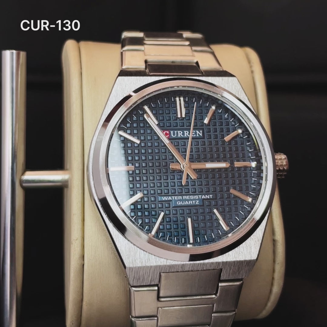 RELOJ CURREN ORIGINAL ELEGANTE PLATEADO PARA HOMBRE 8439 | CUR-129 | CUR-130 | CUR-131
