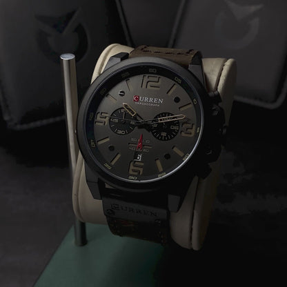 RELOJ CURREN ORIGINAL MARRÓN NARANJA NEGRO 8314 | CUR-27 - CUR-87 - CUR-110