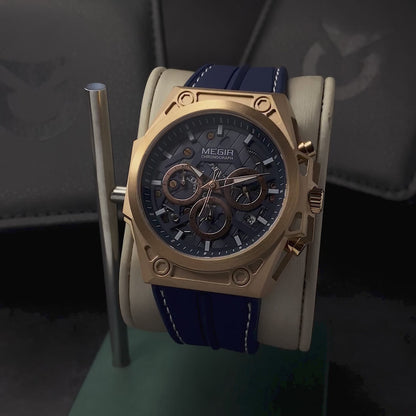 RELOJ MEGIR ORIGINAL AZUL  4220 | SKU: MEG-38