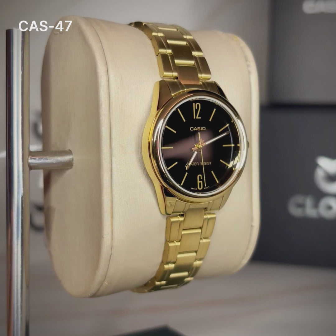 RELOJ CASIO ORIGINAL ELEGANTE PLATEADO PARA MUJER | LTP-V005D