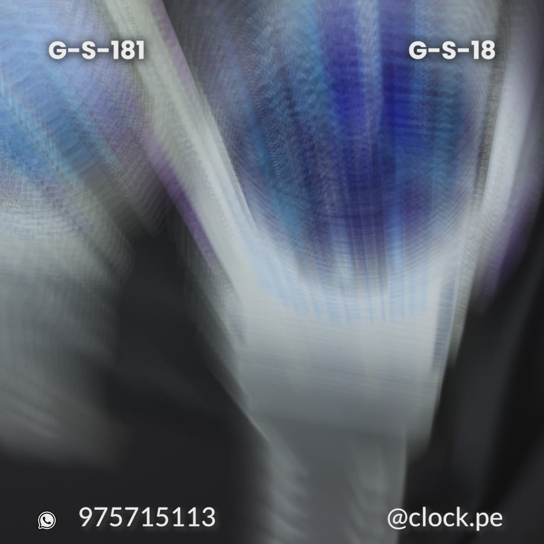 RELOJ G-SHOCK - DEPORTIVO CASUAL - PARA PAREJA - AZUL TRANSPARENTE | G-S-18 I G-S-181