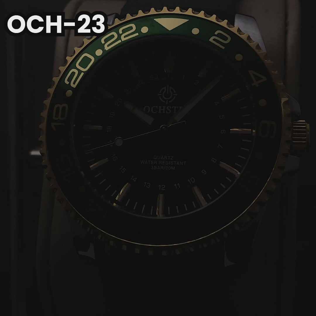 RELOJ OCHSTIN ORIGINAL - CASUAL NEGRO Y ROJO | OCH-22 | OCH-23 (6)