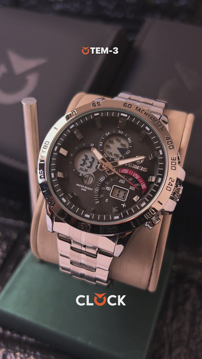 RELOJ TEMEIS ORIGINAL 8120 NEGRO AZUL PLATEADO DORADO BLANCO | TEM-1, TEM-2, TEM-3, TEM-4, TEM-5